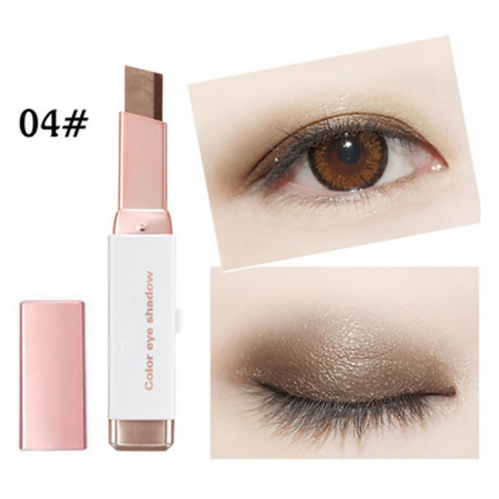 Dual Color Eye Shadow Shimmer Makeup Pencil Eyeshadow Pen Stick Natural