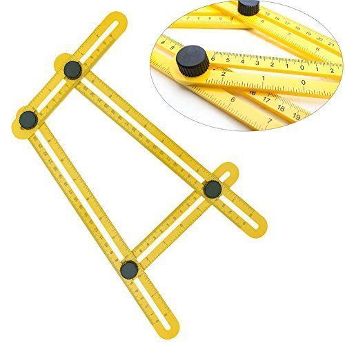 New Adjust FourSided Folding Measuring Tool MultiAngle Template Scale
