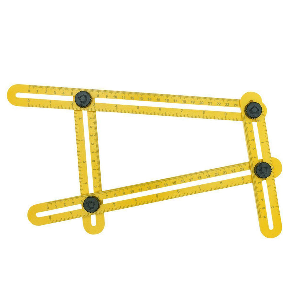 New Adjust FourSided Folding Measuring Tool MultiAngle Template Scale
