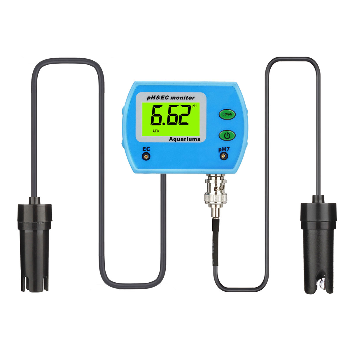 Waterproof Digital pH/EC Monitor Replaceable pH Electrode aquariums