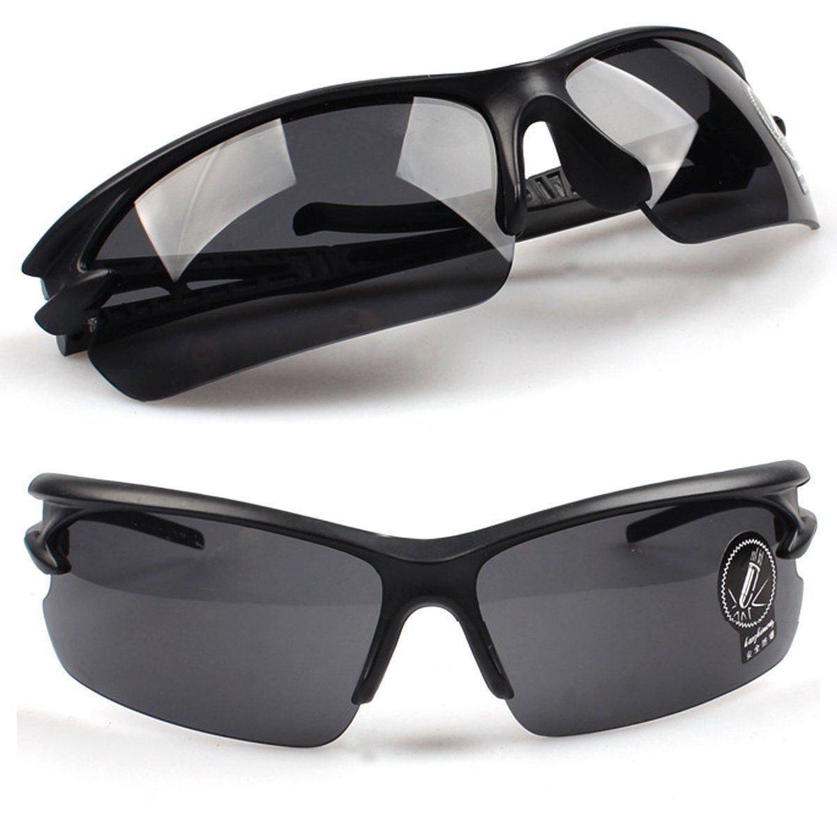 UV400 Night Vision Cycling Riding Driving Glasses Sports Sunglasses