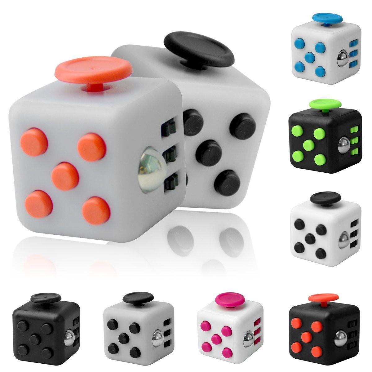 New Relieve Stress Fidget Cube 6 Sides For Fidgeter Fidget Dice Anti