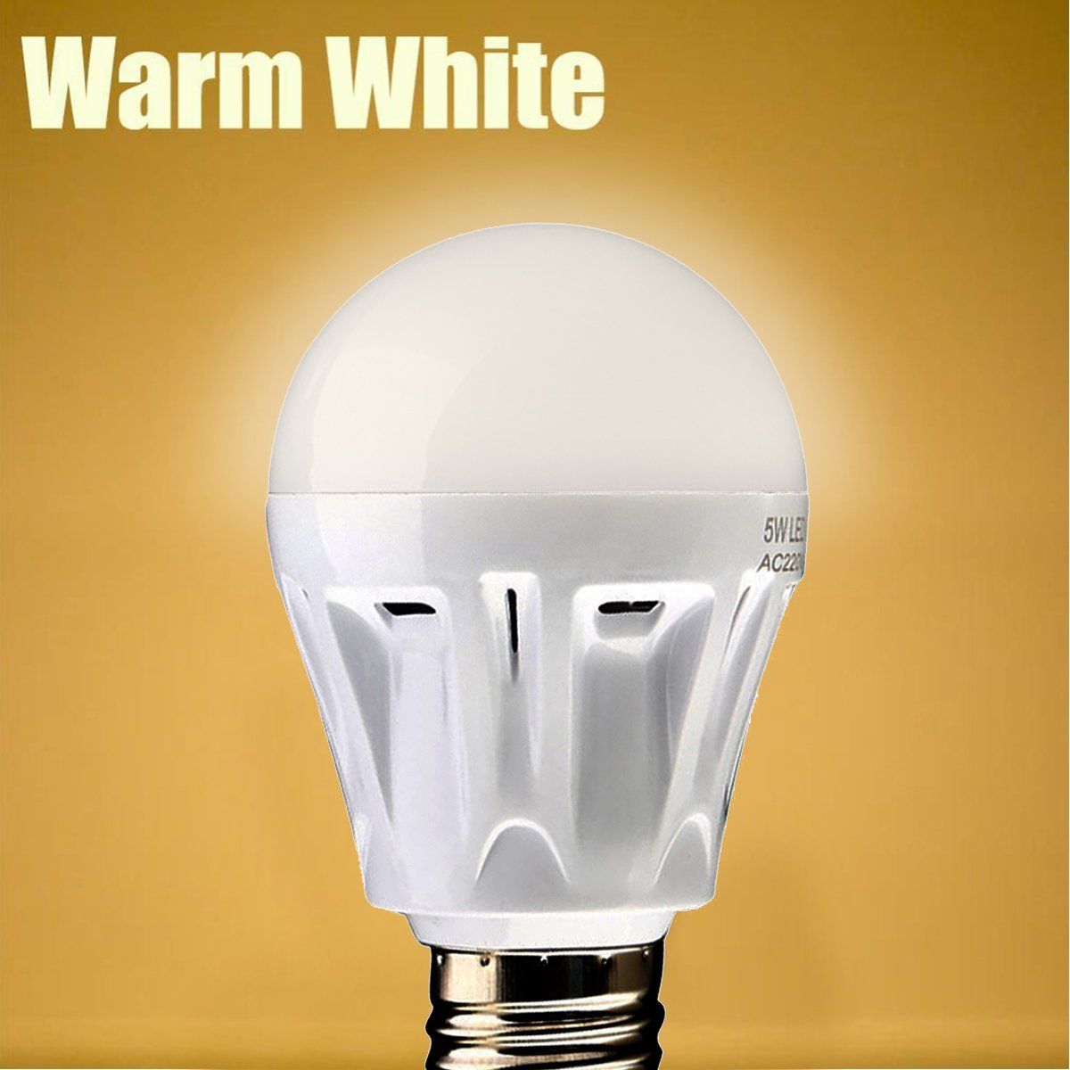5W E27 LED PIR Motion Sensor Detection Lamp Warm/White Bulb Outdoor Night Light eBay