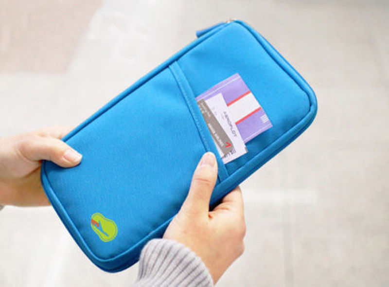 Travel Bag Wallet Purse Document ID Holder Organiser Zipped Passport